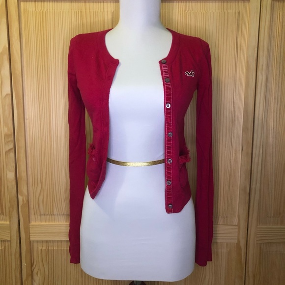 Hollister Pink Button Up Cardigan - Picture 2 of 6